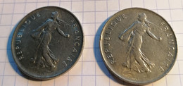 5 Francs Semeuse  1973   2 Pieces - 5 Francs