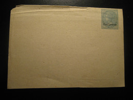 1 Penny Overprinted 1/2 Penny NEW SOUTH WALES Frontal Wrapper AUSTRALIA Slight Damaged Postal Stationery Cover - Cartas & Documentos
