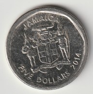 JAMAICA 2014: 5 Dollars, KM 163 - Jamaica