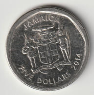JAMAICA 2014: 5 Dollars, KM 163 - Giamaica