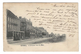 @n1@  -  KNOKE  -  L'Avenue Vers La Mer  -  1899  -  Zie / Voir Scan's - Knokke