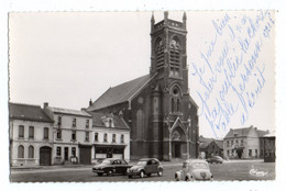 31642-LE-59-ANICHE-Grand'Place Et Eglise-------------------voitures Dont 2 CV - Aniche