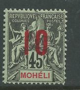 Mohéli N° 21 XX Type Groupe Surchargé : 10 Sur 45,  Sans Charnière TB - Nuovi