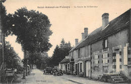 58-SAINT-AMAND-EN-PUISAYE- LA ROUTE DE SAINT-SAUVEUR - Saint-Amand-en-Puisaye