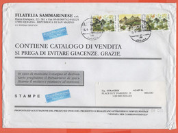 Repubblica Di San Marino - 2003 - 3 X 0,62€ 17 Secoli Di Libertà - Medium Envelope - Viaggiata Da Dogana, RSM Per Bruxel - Cartas & Documentos