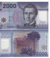 CHILE  New Date 2'000  Pesos  "dated 2021 Polimer " P162g ( Manuel Rodrigues Erdoyza+Nalcas National Park At Back) - Cile