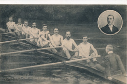 GAND - LES VAINCOURS DE HENLEY EN 1909 - ROYAL NAUTIQUE & ROYAL SPORT NAUTIQUE DE GAND      2 SCANS - Aviron