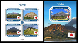 St.Tome&Principe 2021 Volcanoes. (302) OFFICIAL ISSUE - Volcans