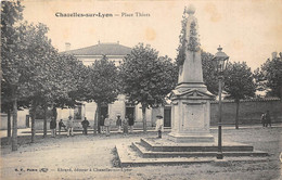 42-CHAZELLES-SUR-LYON- PLACE THIERS - Autres & Non Classés