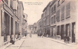 42-CHAZELLES-SUR-LYON- RUE DE LA PLACE NEUVE - Autres & Non Classés