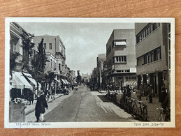 JUDAICA POSTCARD EDIT. ELIAHU BROS NO. 1 TEL AVIV HERZL STREET. PALÄSTINA, PALESTINE ANSICHTSKARTE CARTOLINA - Palestine