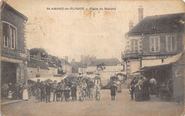 58-SAINT-AMAND-EN-PUISAYE-PLACE DU MARCHE - Saint-Amand-en-Puisaye