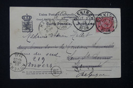 LUXEMBOURG - Affranchissement Adolphe Sur Carte Postale En 1903 Pour La Belgique - L 132028 - 1895 Adolphe Profil