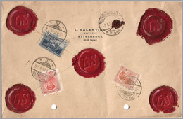 LUXEMBOURG - 1926 L. SALENTINY - ETTELBRUCK NOTAIRE - 2.90F Domestic Money Letter - 2F Blue Esch - Wax Seals! - Cartas