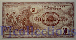 MACEDONIA 50 DENAR 1992 PICK 3a UNC - Macédoine Du Nord