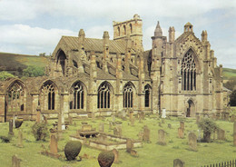 Postcard Melrose Abbey Church [ Cistercian ] My  Ref B25737 - Roxburghshire