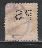 SUISSE 1305 // YVERT 65 (PERF. PS) // 1892-99 - Perfin