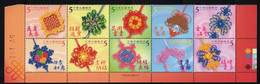 Taïwan (Formose)  Y?, M 2807, 2808, 2809, 2810, 2811, 2812, 2813, 2814, 2815, 2816,  **, Ouvrages Au Crochet - Unused Stamps