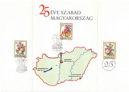 Hongrie - Budapest - 25eve Szabad - Livret Commémoratif - 1970 - Storia Postale