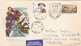 ROMANIA Cover Letter 383,box M - Cartas & Documentos