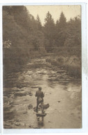 Lavacherie-sur-Ourthe Pêche à La Truite Dans L'Ourthe ( Pêcheur ) - Sainte-Ode