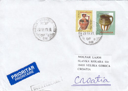 ROMANIA Cover Letter 386,box M - Covers & Documents