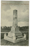 Denkmal, Den Verstorbenen Gefangenen Im Lager Langensalza (Monument Du 1er Cimetière Des Prisonniers) Circ 1917 - Bad Langensalza