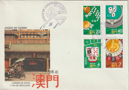 Macao FDC 1987 Jeux Des Casinos 551-554 - FDC