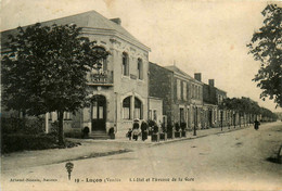 Luçon * Avenue De La Gare Et L'hôtel De La Gare - Lucon