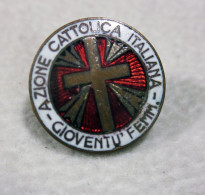Azione Cattolica Italiana Gioventù Femminile Ø  Cm.  1,5 Vintage  PIN SPILLA METAL - Associations