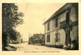 Sundhouse * Rue Du Village * Café Du Tramway Et Laiterie * Laitier Crémerie - Autres & Non Classés