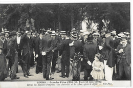 37  TOURS CARTE - PHOTO   GRANDES  FETES  D 'ETE  13 ,14 ET  15  JUIN  1908 REVUE DES SAPEURS POMPIERS - Tours