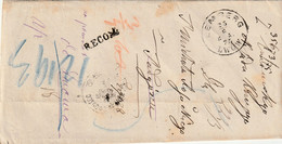 POLAND / UKRAINE  --  LEMBERG  --  PODGORZ  --  KRAKOW  --  RECO  --  PREFILATELIC FOLDED LETTER  -  1875 - ...-1860 Préphilatélie