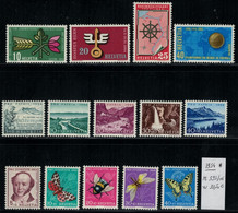 Suisse Schweiz 1954 * MH - Mi 2019 X 20% - Nr. 593 / 606 - Sonstige & Ohne Zuordnung