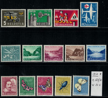 Suisse Schweiz 1956 * MH - Mi 2019 X 20% - Nr. 623 / 636 - Other & Unclassified