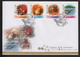 Taïwan (Formose)  Y 2653, 2654, 2655, 2656; M 2742, 2743, 2744, 2745; Enveloppe FDC,   Fêtes - Covers & Documents