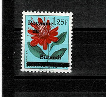ZEGELS VAN RUANDA-URUNDI VAN 1953 BLOEMEN NR.189/194 OVERDRUKT "ROYAUME DU BURINDI" -XX-NR.3A - Unused Stamps