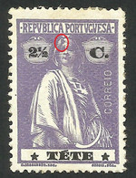 Error - -  Tete  / Portugal   - 1914 Ceres 2 1/2 C  -- MH --  Large Color Spot On Head - Tete