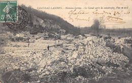Chateau Landon         77      Hameau Lorroy.   Le Canal Après La Catastrophe            (voir Scan) - Chateau Landon