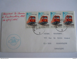 België Belgium 6-5-1985 Lettre Transport De Courrier Par L'automotrice 1935 Timbre Cob 1488 - Herdenkingsdocumenten