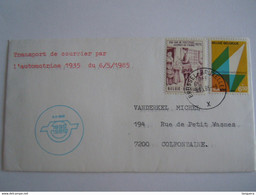 België Belgium 6-5-1985 Lettre Transport De Courrier Par L'automotrice 1935 Timbres Cob 1799 1765 - Gedenkdokumente