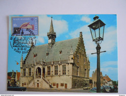 Damme Stadhuis Hôtel De Ville Stempel 1982 Restauratie Stadhuis Auto's - Damme