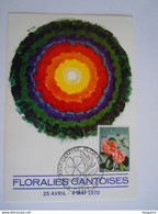 België Belgium 1970 Maximum 31-1-70 Floralies Gantoises Gentse Floraliën IV Camelia Cob 1523 - 1961-1970