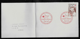 TIMBRE POSTAL LA CROIX ROUGE ET LA POSTE PREMIER JOUR EXPOSITION EUROPEENNE 1965 N°E458 STRASBOURG - Rode Kruis