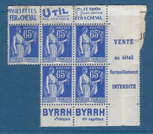 PAIX - Partiel De 5 Timbres De Carnet N°365 - Old : 1906-1965