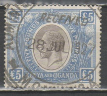 Kenya & Uganda 1922 - George V 5 £           (g8806) - Kenya & Ouganda