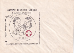 A19318 - COPIII BUCURIA VIETII SAPTAMANA CRUCII ROSII FILIALA PRAHOVA A AFR COVER ENVELOPE UNUSED 1988 RSR - Storia Postale