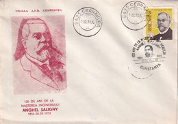 A19319 - 120 DE ANI DE LA NASTEREA INGINERULUI ANGHEL SALIGNY COVER ENVELOPE USED 1983 REPUBLICA SOCIALISTA ROMANIA RSR - Storia Postale