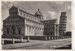 CARTOLINA   PISA,TOSCANA,PIAZZA DUOMO,STORIA,CULTURA,RELIGIONE,MEMORIA,IMPERO ROMANO,BELLA ITALIA,VIAGGIATA 1948 - Pisa