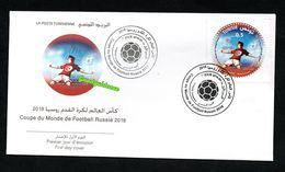 2018- Tunisia- Soccer World Cup- Russia 2018- Fifa - Football- FDC - 2018 – Rusland